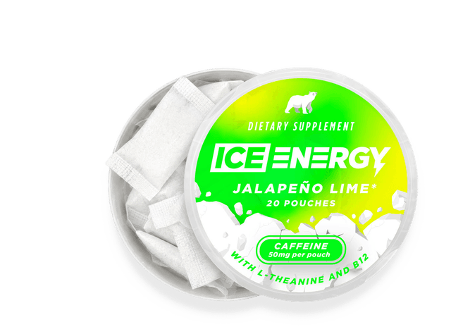 ICE Energy Jalapeño Lime caffeine pouches can