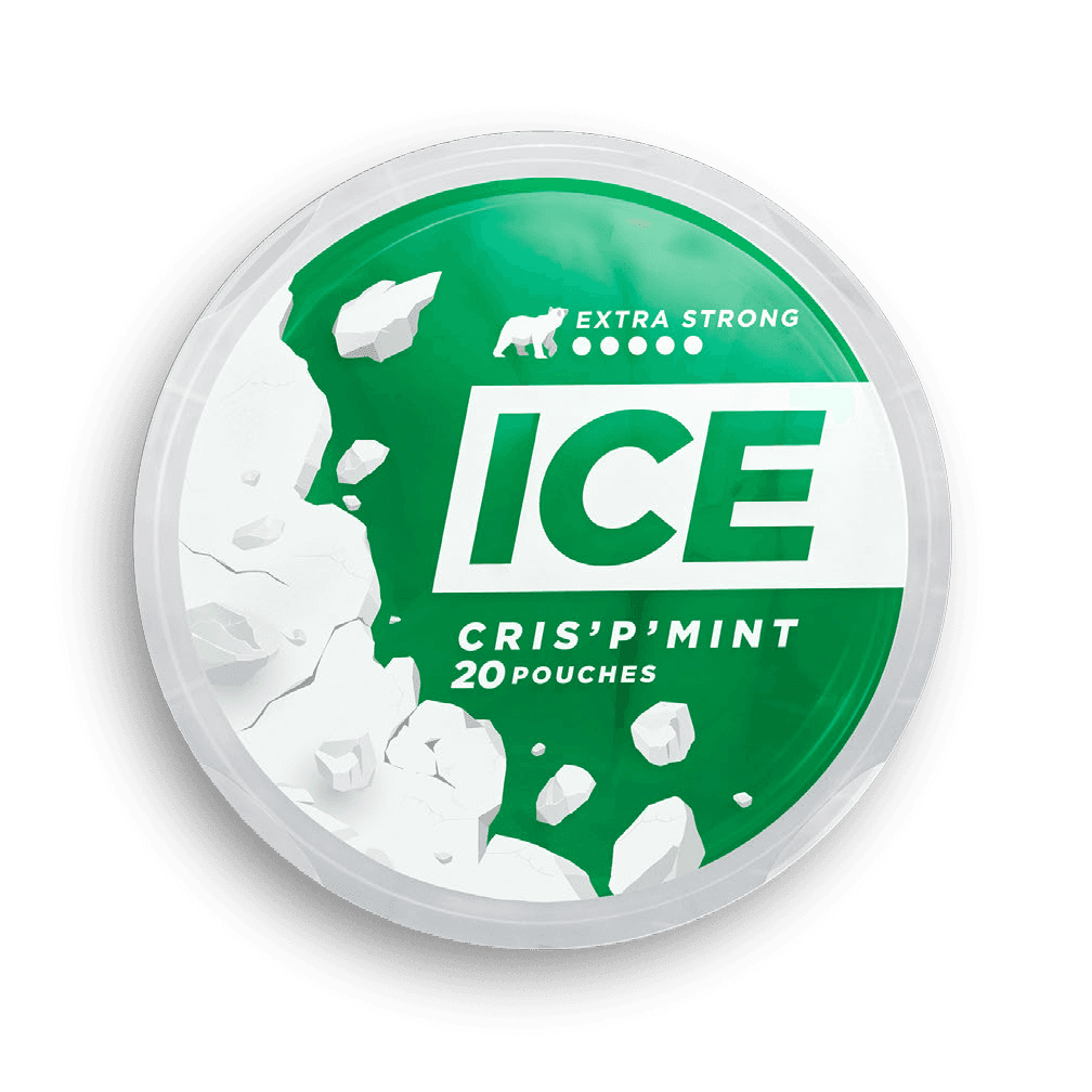 ICE Pouch Cris'P'Mint nicotine pouches can