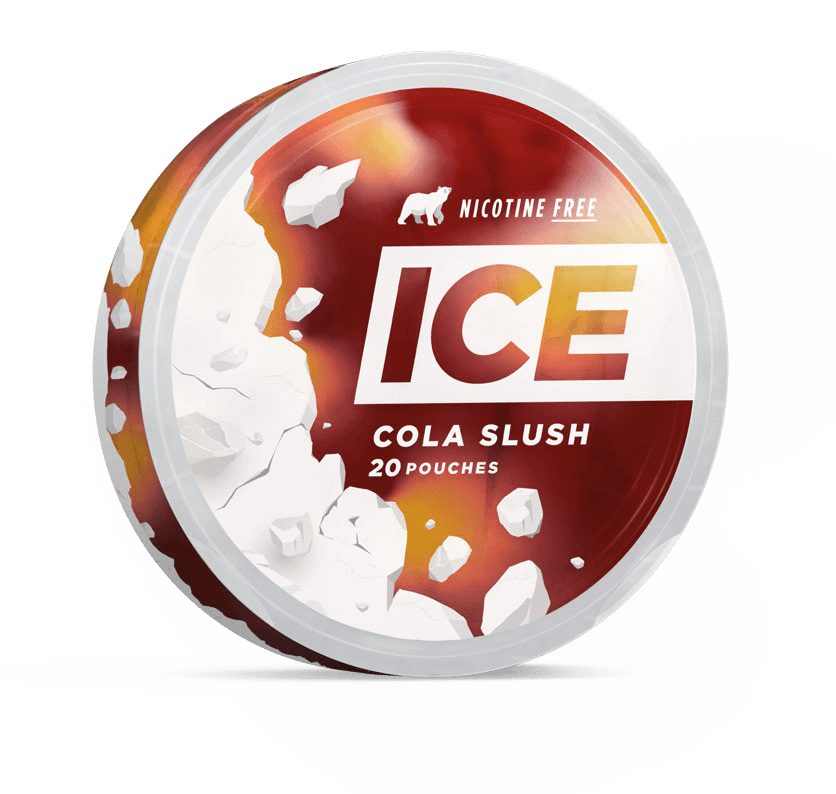 ICE Pouch Cola Slush nicotine-free pouches can