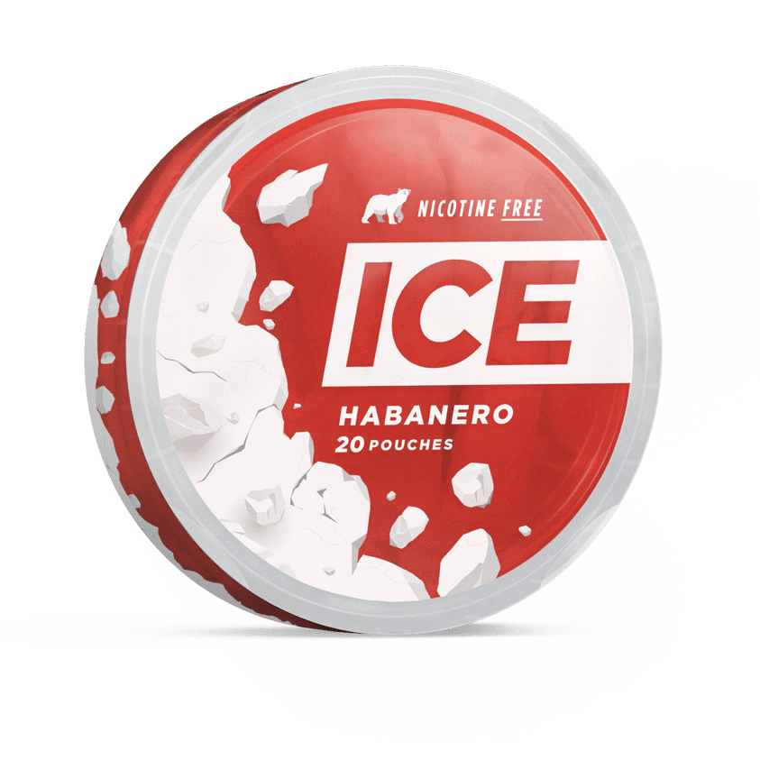 ICE Pouch Habanero nicotine-free pouches can