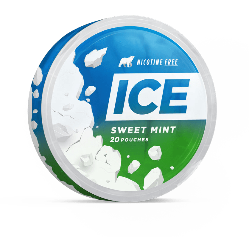 ICE Pouch Sweet Mint nicotine-free pouches can